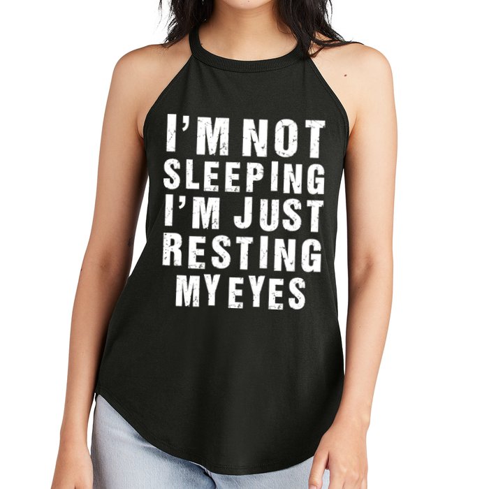 I'm Not Sleeping Just Resting My Eyes Women's Perfect Tri Rocker Tank