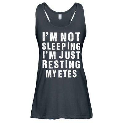 I'm Not Sleeping Just Resting My Eyes Ladies Essential Flowy Tank