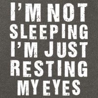 I'm Not Sleeping Just Resting My Eyes Cotton Canvas Backpack