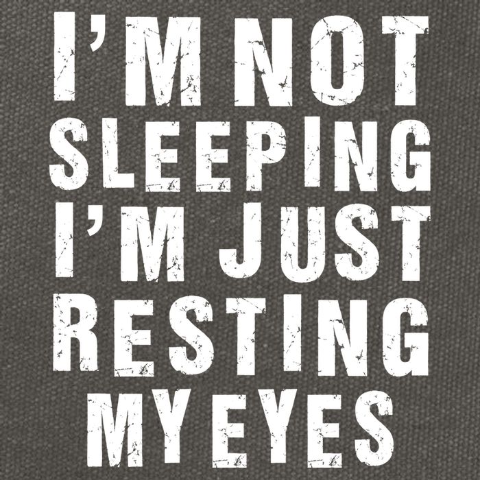 I'm Not Sleeping Just Resting My Eyes Cotton Canvas Backpack