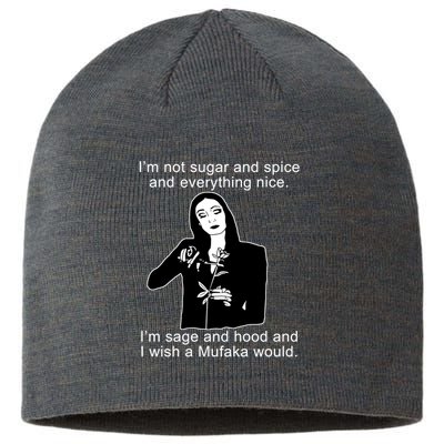 I'm Not Sugar And Spice Funny Meme Sustainable Beanie