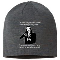 I'm Not Sugar And Spice Funny Meme Sustainable Beanie