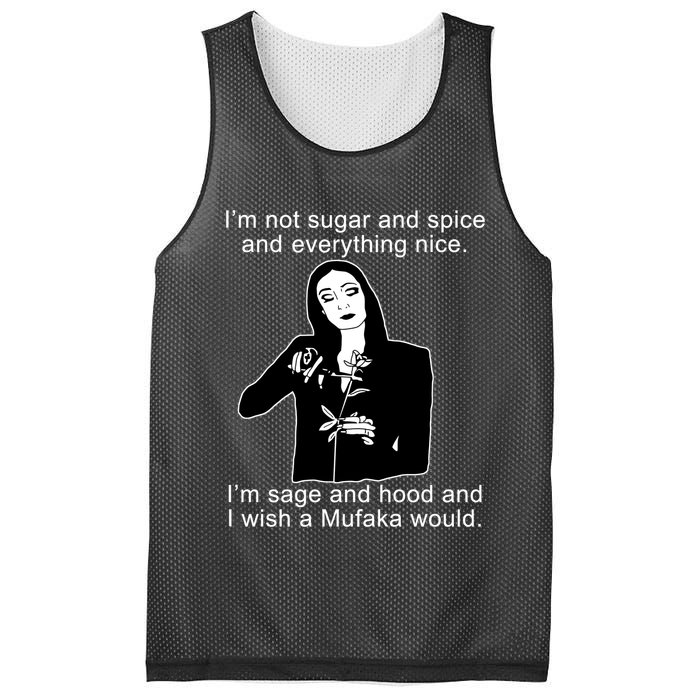 I'm Not Sugar And Spice Funny Meme Mesh Reversible Basketball Jersey Tank