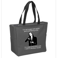 I'm Not Sugar And Spice Funny Meme Zip Tote Bag