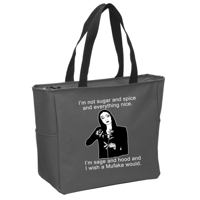 I'm Not Sugar And Spice Funny Meme Zip Tote Bag