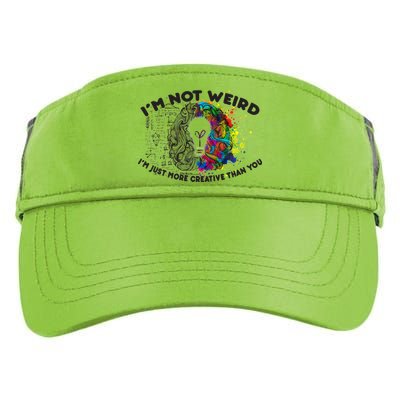 I'm Not Weird I'm Just More Creative Than You Adult Drive Performance Visor