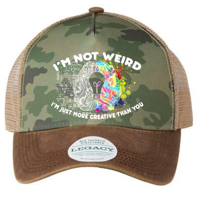 I'm Not Weird I'm Just More Creative Than You Legacy Tie Dye Trucker Hat