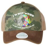 I'm Not Weird I'm Just More Creative Than You Legacy Tie Dye Trucker Hat