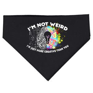 I'm Not Weird I'm Just More Creative Than You USA-Made Doggie Bandana