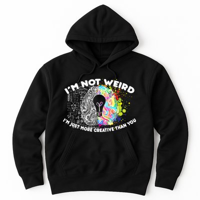 I'm Not Weird I'm Just More Creative Than You Hoodie