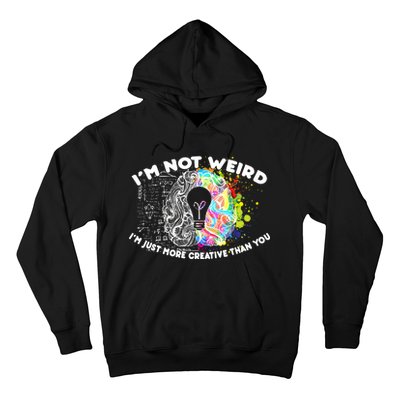 I'm Not Weird I'm Just More Creative Than You Hoodie