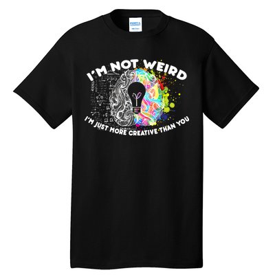 I'm Not Weird I'm Just More Creative Than You Tall T-Shirt