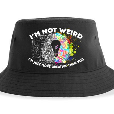 I'm Not Weird I'm Just More Creative Than You Sustainable Bucket Hat