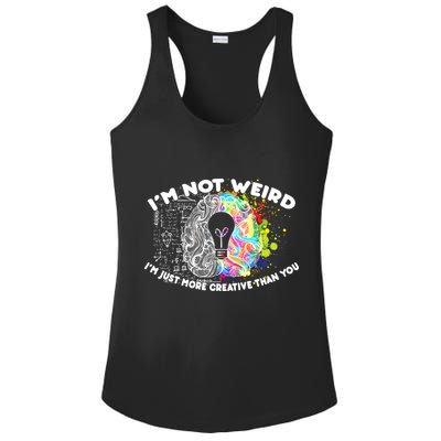 I'm Not Weird I'm Just More Creative Than You Ladies PosiCharge Competitor Racerback Tank