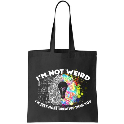 I'm Not Weird I'm Just More Creative Than You Bag