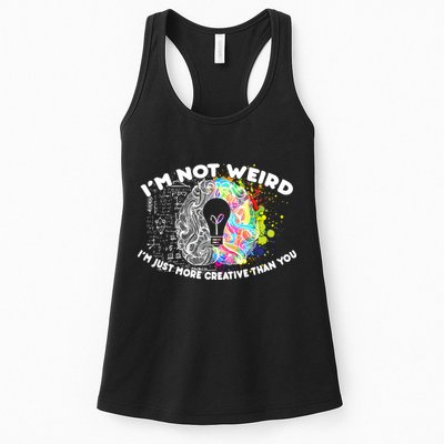 I'm Not Weird I'm Just More Creative Than You Womens Tank Top