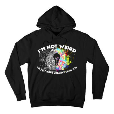 I'm Not Weird I'm Just More Creative Than You Tall Hoodie