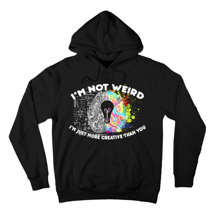 I'm Not Weird I'm Just More Creative Than You Tall Hoodie