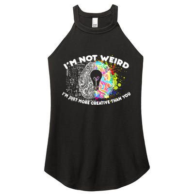 I'm Not Weird I'm Just More Creative Than You Women's Perfect Tri Rocker Tank