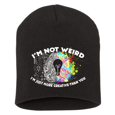 I'm Not Weird I'm Just More Creative Than You Short Acrylic Beanie