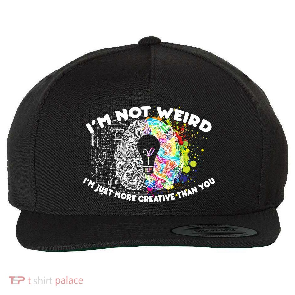 I'm Not Weird I'm Just More Creative Than You Wool Snapback Cap
