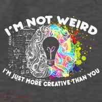 I'm Not Weird I'm Just More Creative Than You Vector Backpack