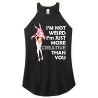 I'm Not Weird I'm Just More Creative Than You Anime Girl Women's Perfect Tri Rocker Tank
