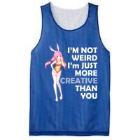I'm Not Weird I'm Just More Creative Than You Anime Girl Mesh Reversible Basketball Jersey Tank