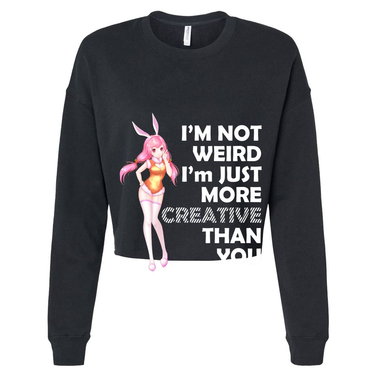 I'm Not Weird I'm Just More Creative Than You Anime Girl Mesh Reversible Basketball Jersey Tank