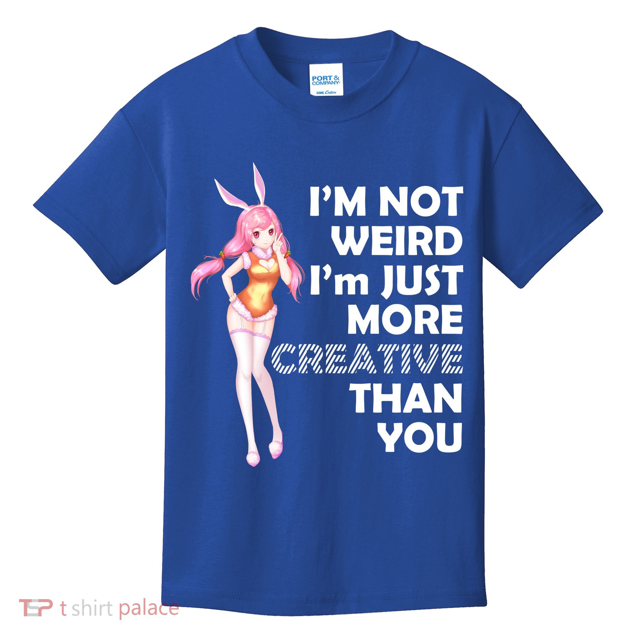 I'm Not Weird I'm Just More Creative Than You Anime Girl Kids T-Shirt