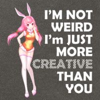 I'm Not Weird I'm Just More Creative Than You Anime Girl Cotton Canvas Backpack