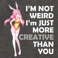 I'm Not Weird I'm Just More Creative Than You Anime Girl Vector Backpack