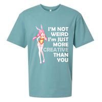 I'm Not Weird I'm Just More Creative Than You Anime Girl Sueded Cloud Jersey T-Shirt
