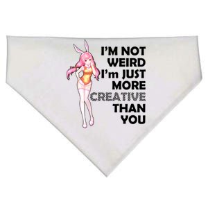 I'm Not Weird I'm Just More Creative Than You Anime Girl USA-Made Doggie Bandana