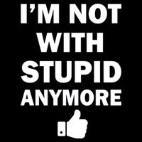 I'm Not With Stupid Anymore City Backpack