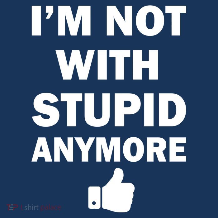 I'm Not With Stupid Anymore Sustainable Knit Beanie