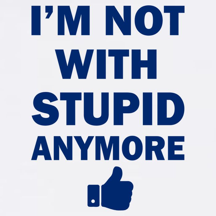 I'm Not With Stupid Anymore Garment-Dyed Sweatshirt