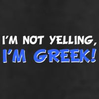 I'm Not Yelling, I'm Greek! Golf Towel