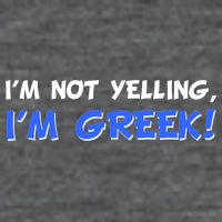 I'm Not Yelling, I'm Greek! Mesh Reversible Basketball Jersey Tank