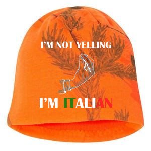 I'm Not Yelling I'm Italian Kati - Camo Knit Beanie