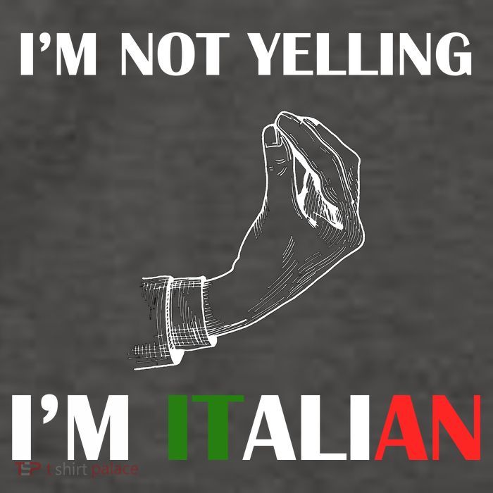 I'm Not Yelling I'm Italian Vector Backpack