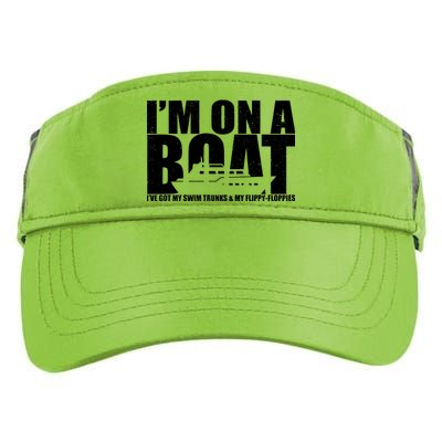 I'm On A Boat Funny Cruise Vacation Adult Drive Performance Visor