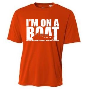 I'm On A Boat Funny Cruise Vacation Cooling Performance Crew T-Shirt