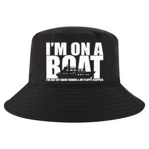 I'm On A Boat Funny Cruise Vacation Cool Comfort Performance Bucket Hat