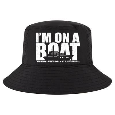 I'm On A Boat Funny Cruise Vacation Cool Comfort Performance Bucket Hat