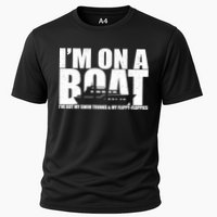 I'm On A Boat Funny Cruise Vacation Cooling Performance Crew T-Shirt