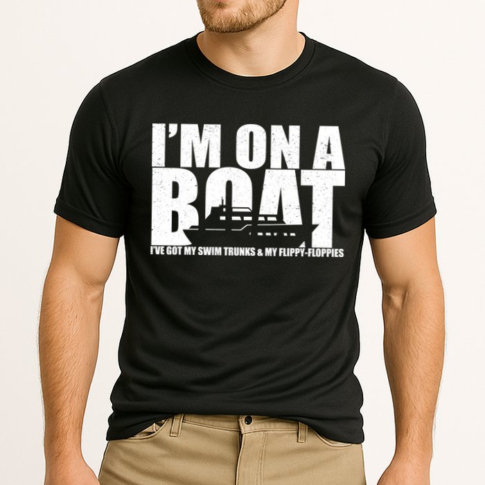 I'm On A Boat Funny Cruise Vacation Cooling Performance Crew T-Shirt