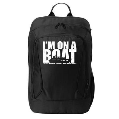 I'm On A Boat Funny Cruise Vacation City Backpack