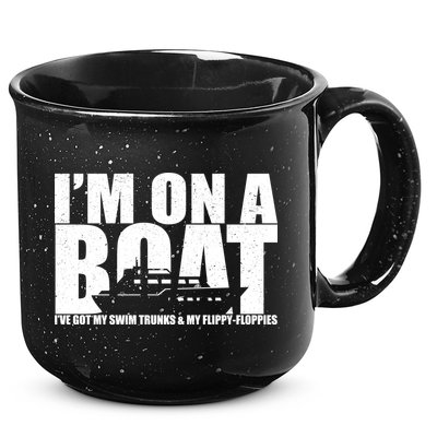 I'm On A Boat Funny Cruise Vacation 15oz Campfire Ceramic Mug
