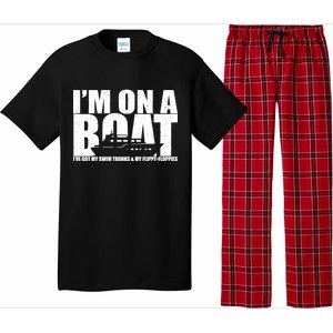 I'm On A Boat Funny Cruise Vacation Pajama Set